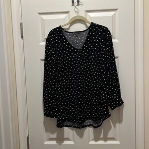 Black Polka Dot Blouse